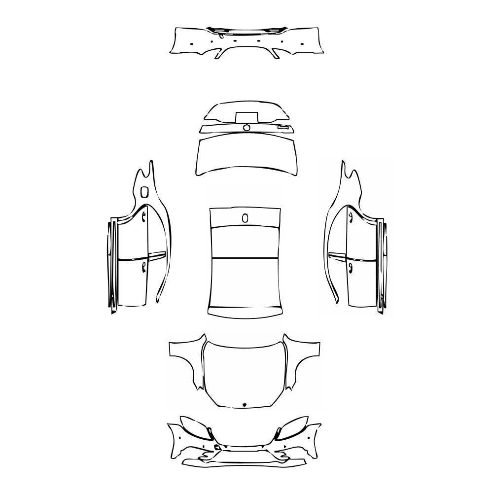Pre-Cut PPF Mercedes-Benz S Class Sedan Sport Extended Wheelbase 2017 - PPF-Kits