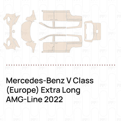 PPF precortado Mercedes-Benz V Class (Europe) Extra Long AMG-Line 2022