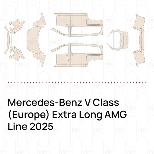 PPF precortado Mercedes-Benz V Class (Europe) Extra Long AMG Line 2025