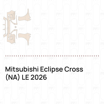 Pre-Cut PPF Mitsubishi Eclipse Cross (NA) LE 2026