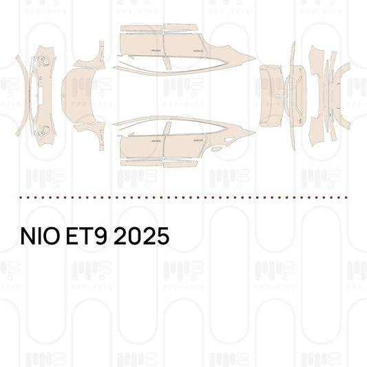 NIO ET9 2025 – Lámina de protección PPF precortada