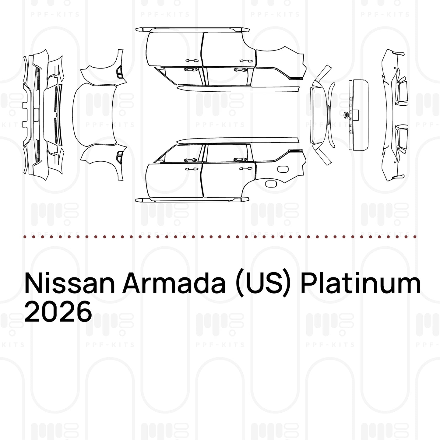 Pre-Cut PPF Nissan Armada (US) Platinum 2026