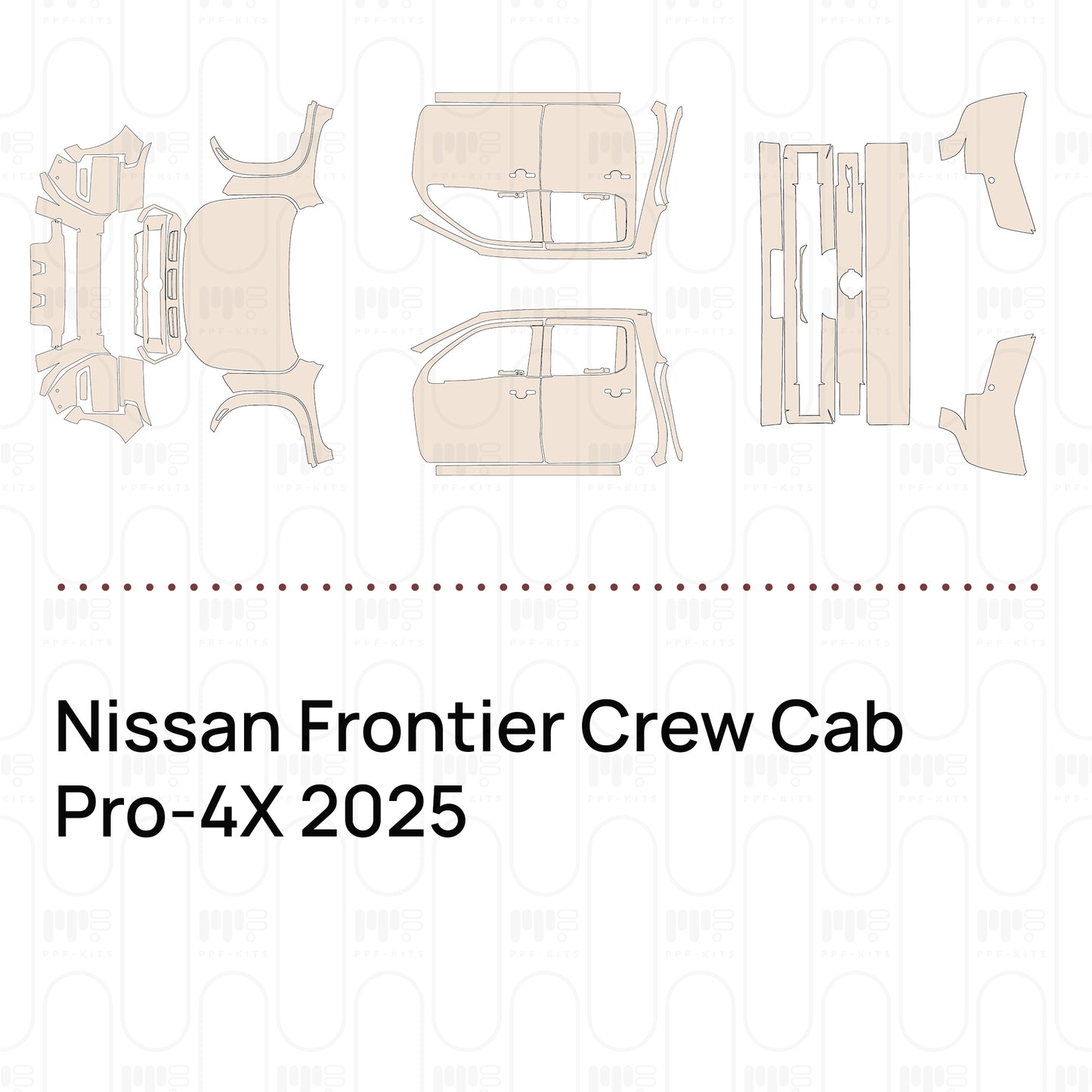 Pre-Cut PPF Nissan Frontier Crew Cab Pro-4X 2025