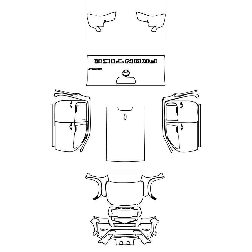 Pre-Cut PPF Nissan Frontier Crew Cab Pro-X 2024 - PPF-Kits