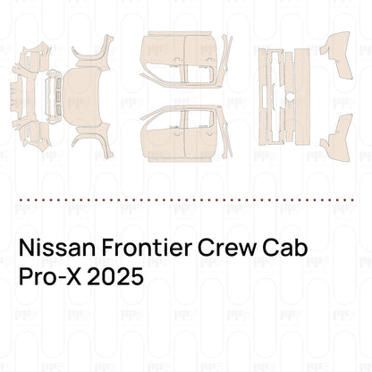 Pre-Cut PPF Nissan Frontier Crew Cab Pro-X 2025