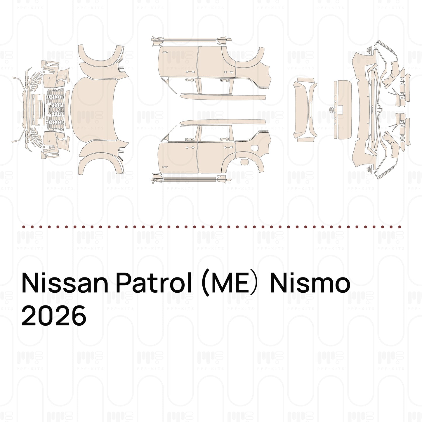 PPF precortado Nissan Patrol (ME） Nismo 2026