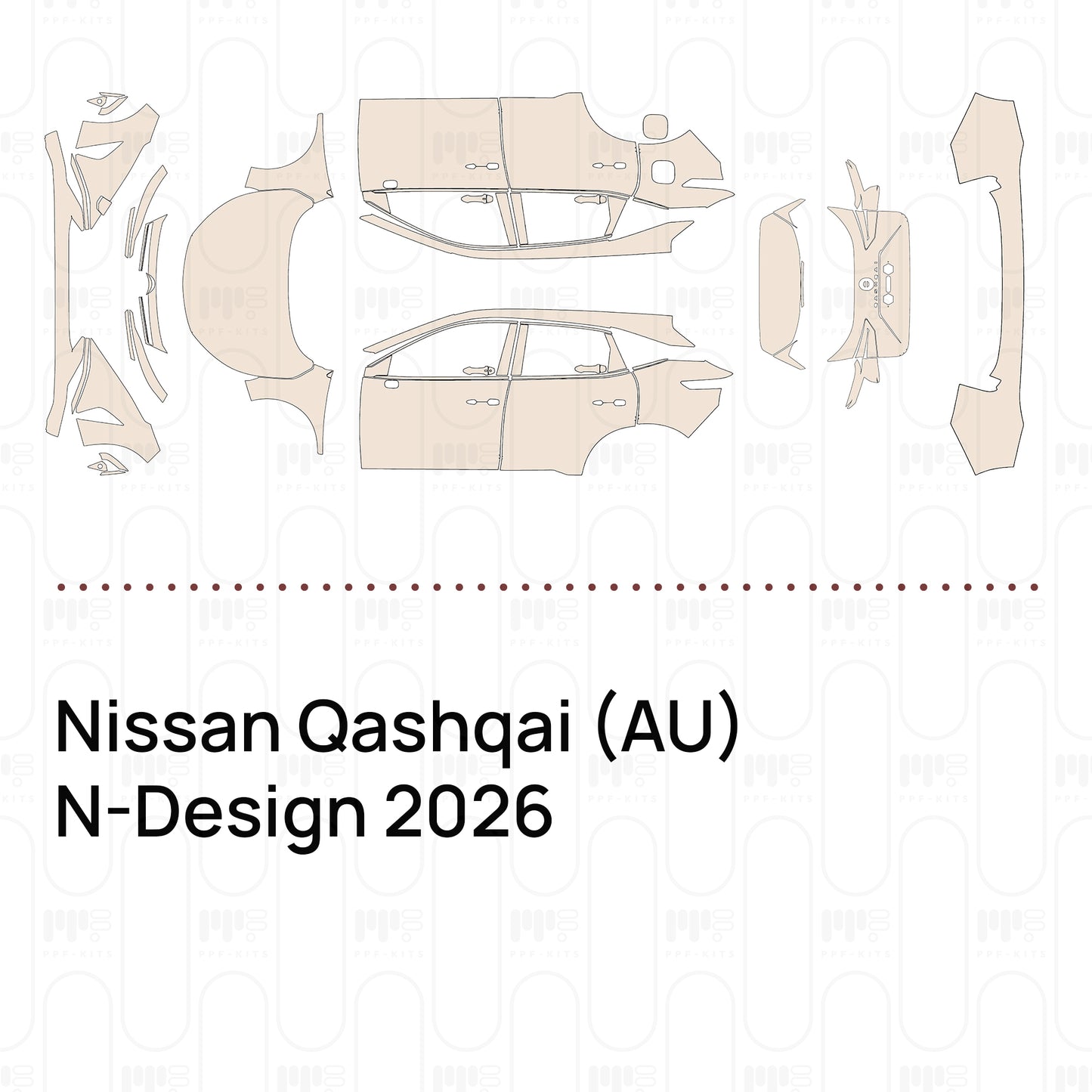 PPF precortado Nissan Qashqai (AU) N-Design 2026