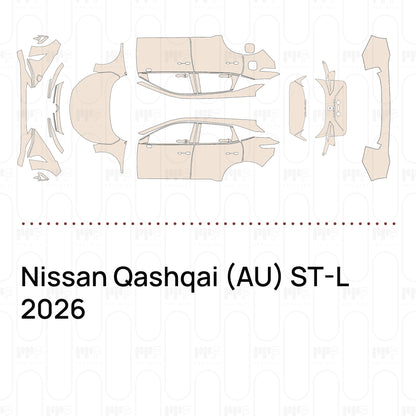 PPF precortado Nissan Qashqai (AU) ST-L 2026
