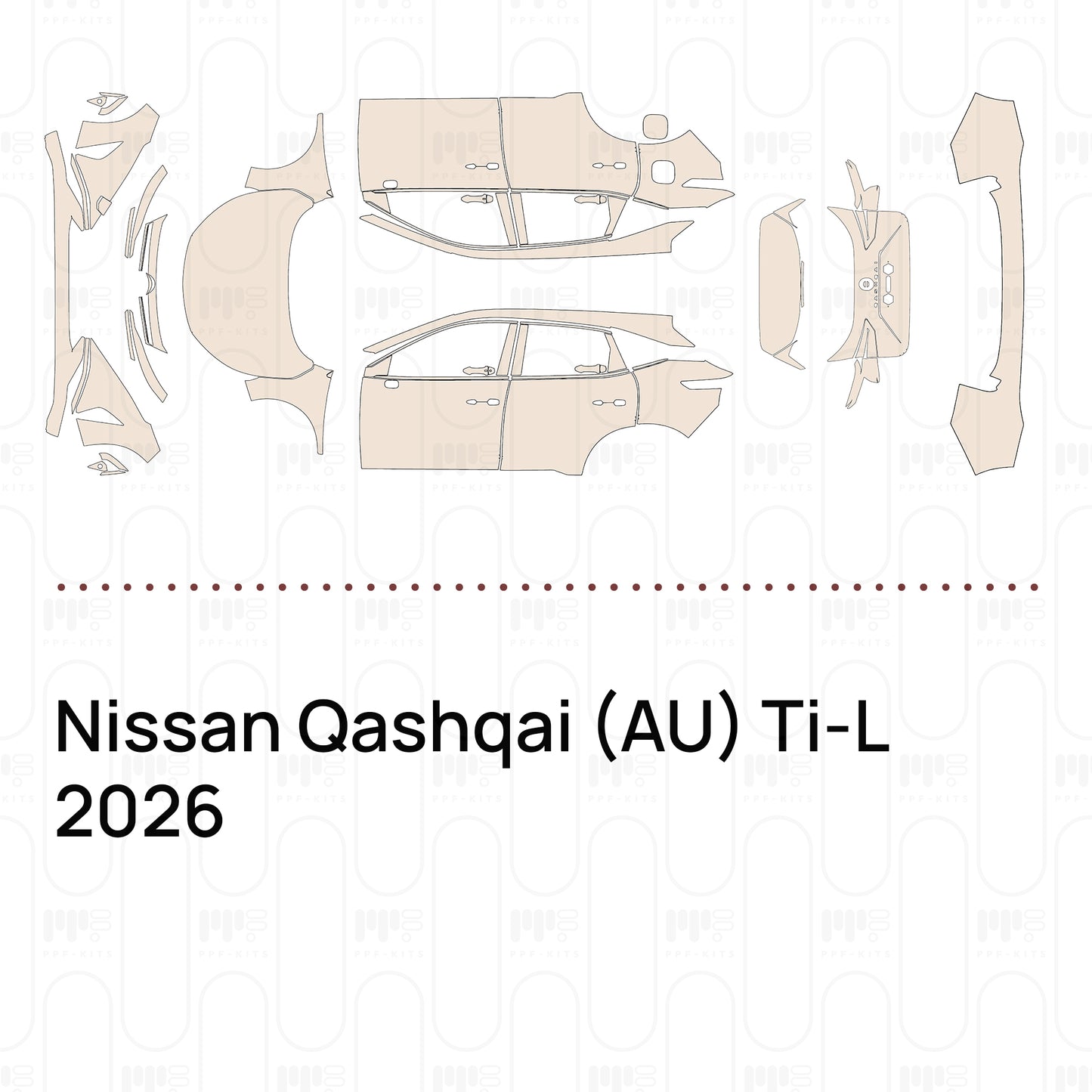 Pre-Cut PPF Nissan Qashqai (AU) Ti-L 2026