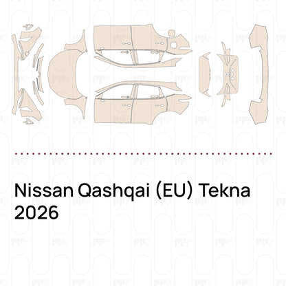 PPF precortado Nissan Qashqai (EU) Tekna 2026