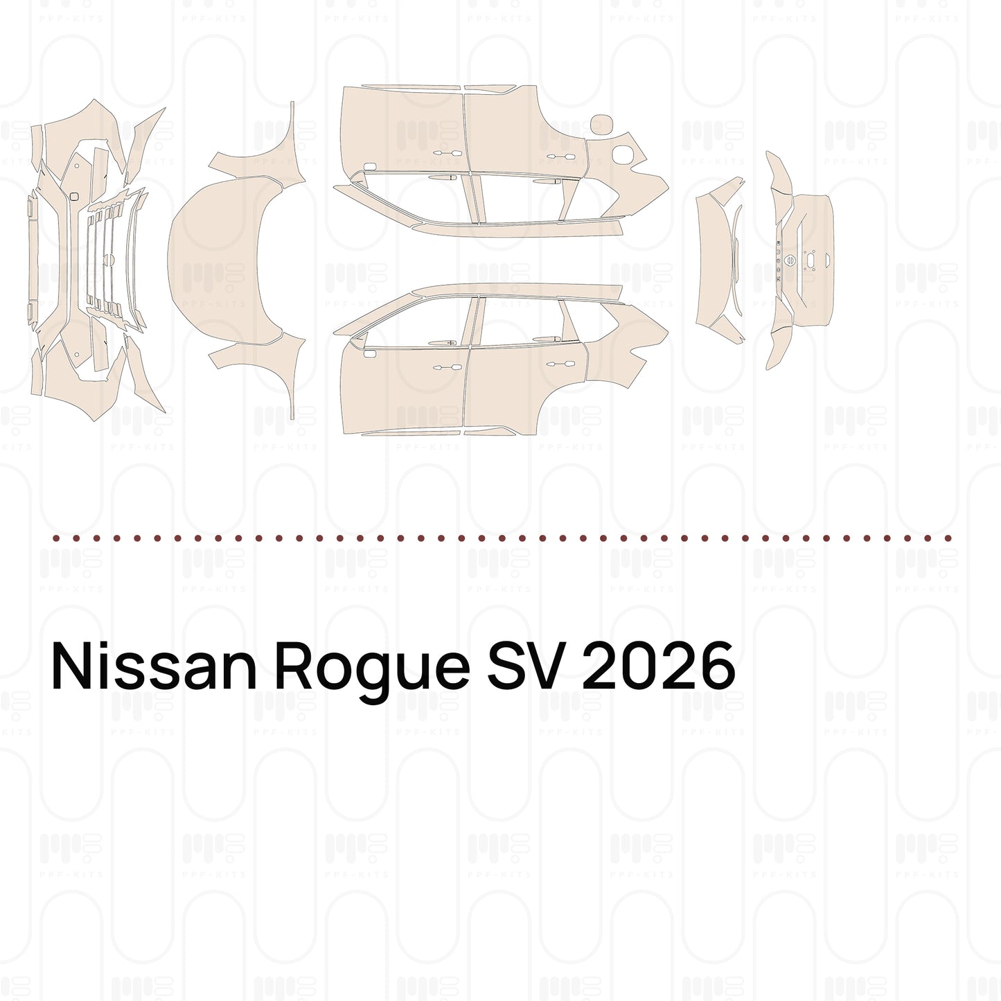 Pre-Cut PPF Nissan Rogue SV 2026