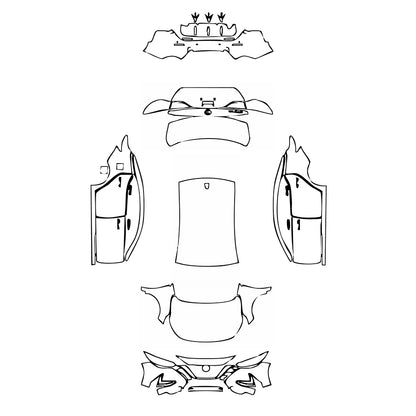Pre-Cut PPF Nissan Sentra (US) S 2022 - PPF-Kits