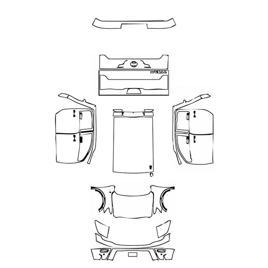 Pre-Cut PPF Nissan Titan Crew Cab Platinum 2022 - PPF-Kits