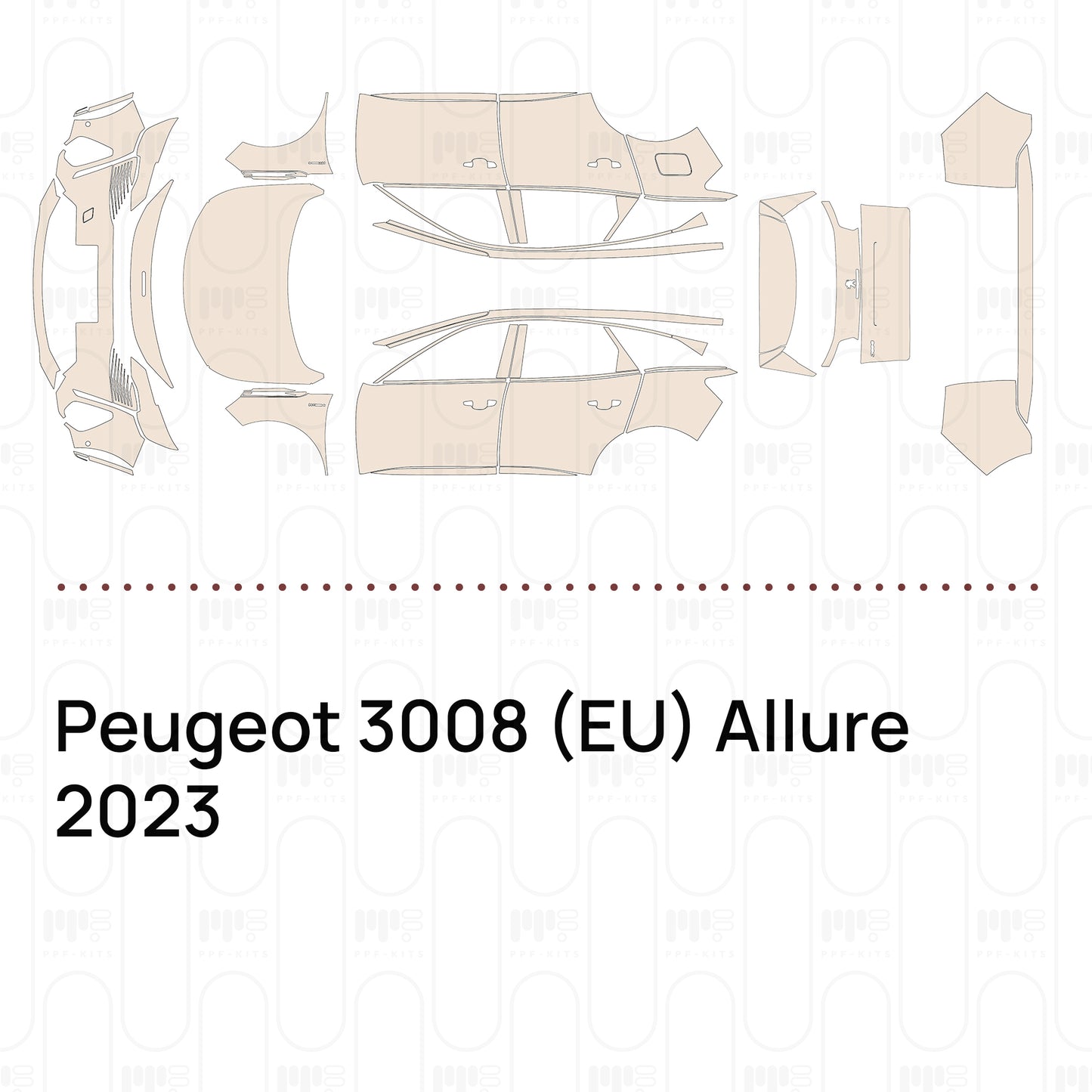 PPF precortado Peugeot 3008 (EU) Allure 2023