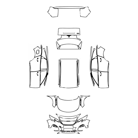 Pre-Cut PPF Peugeot 3008 (EU) GT 2018 - PPF-Kits