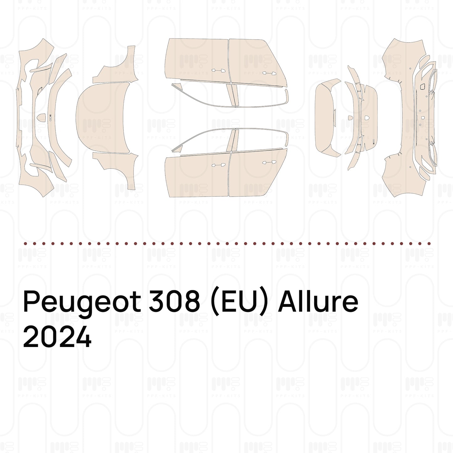PPF precortado Peugeot 308 (EU) Allure 2024