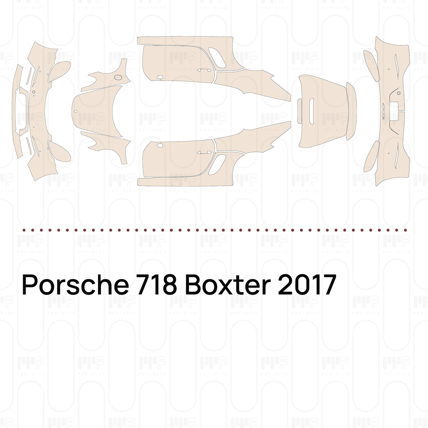 Pre-Cut PPF Porsche 718 Boxter 2017