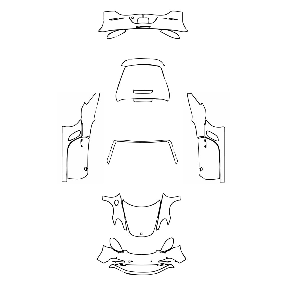 Pre-Cut PPF Porsche 718 Boxter Boxter GTS 2018 - PPF-Kits