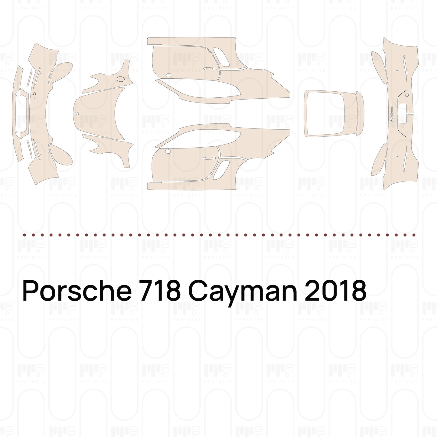 PPF precortado Porsche 718 Cayman 2018