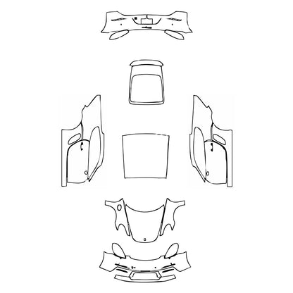 Pre-Cut PPF Porsche 718 Cayman Cayman 2018 - PPF-Kits
