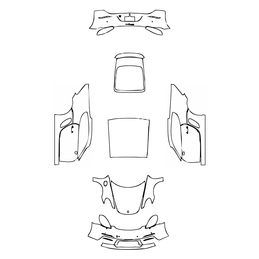 Pre-Cut PPF Porsche 718 Cayman Cayman 2024 - PPF-Kits