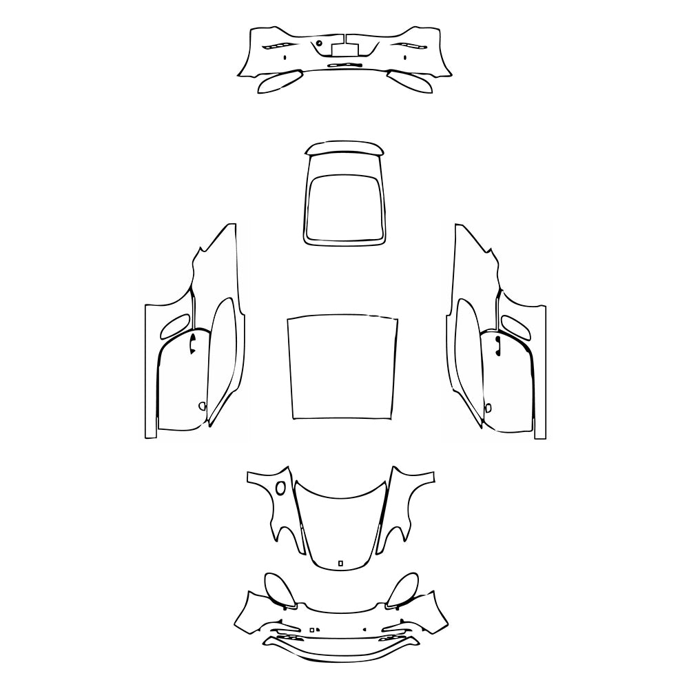 Pre-Cut PPF Porsche 718 Cayman Cayman GTS 2022 - PPF-Kits