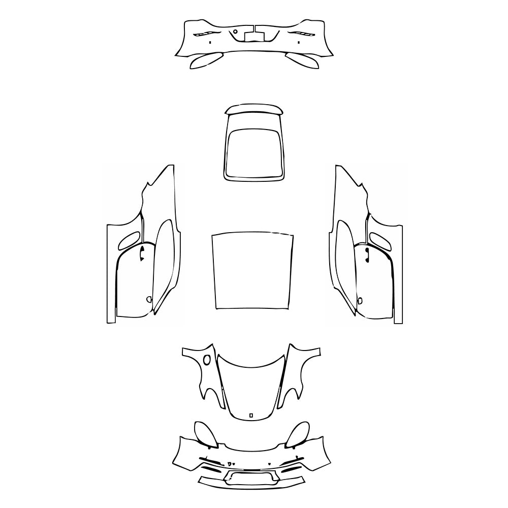 Pre-Cut PPF Porsche 718 Cayman Cayman S 2022 - PPF-Kits