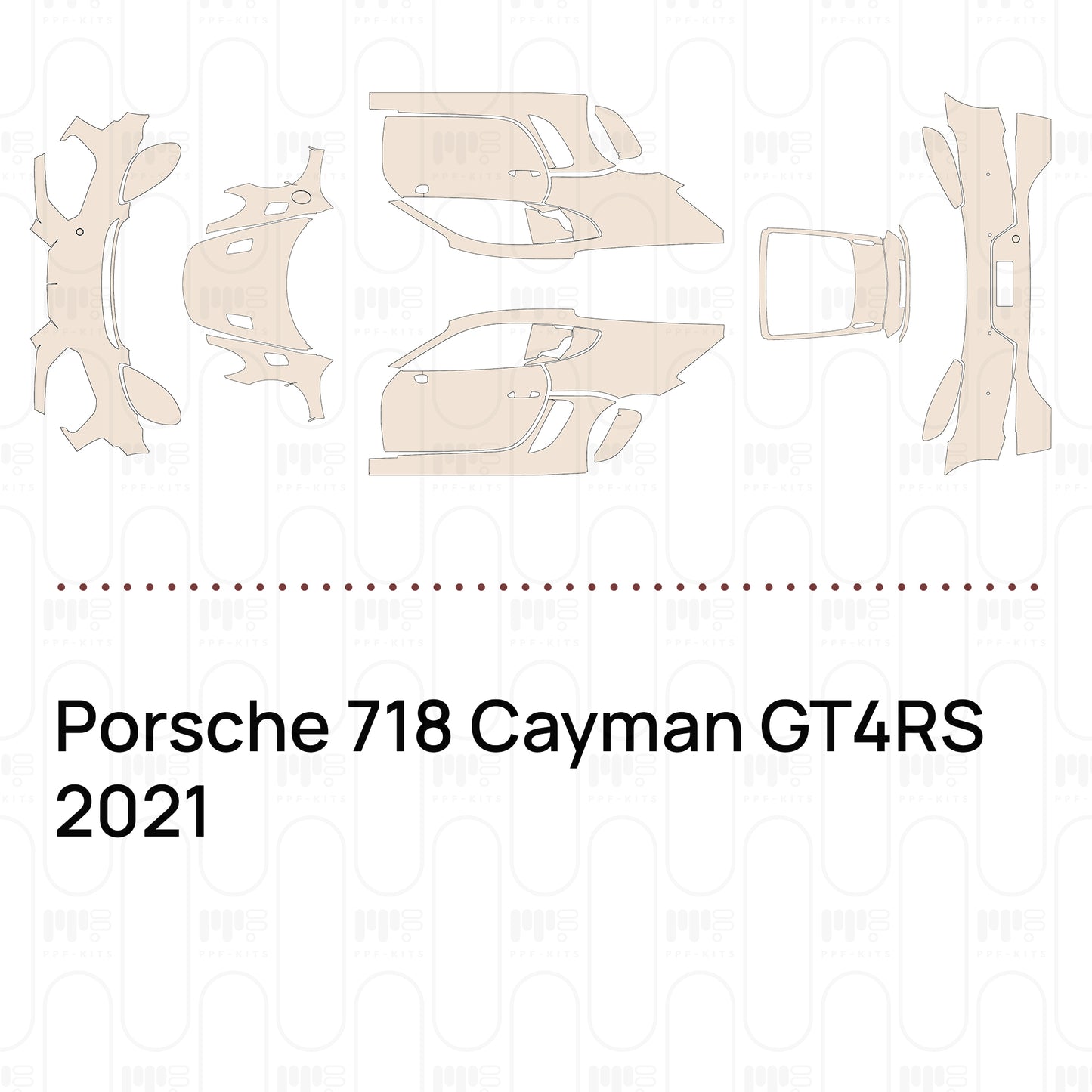PPF precortado Porsche 718 Cayman GT4RS 2021