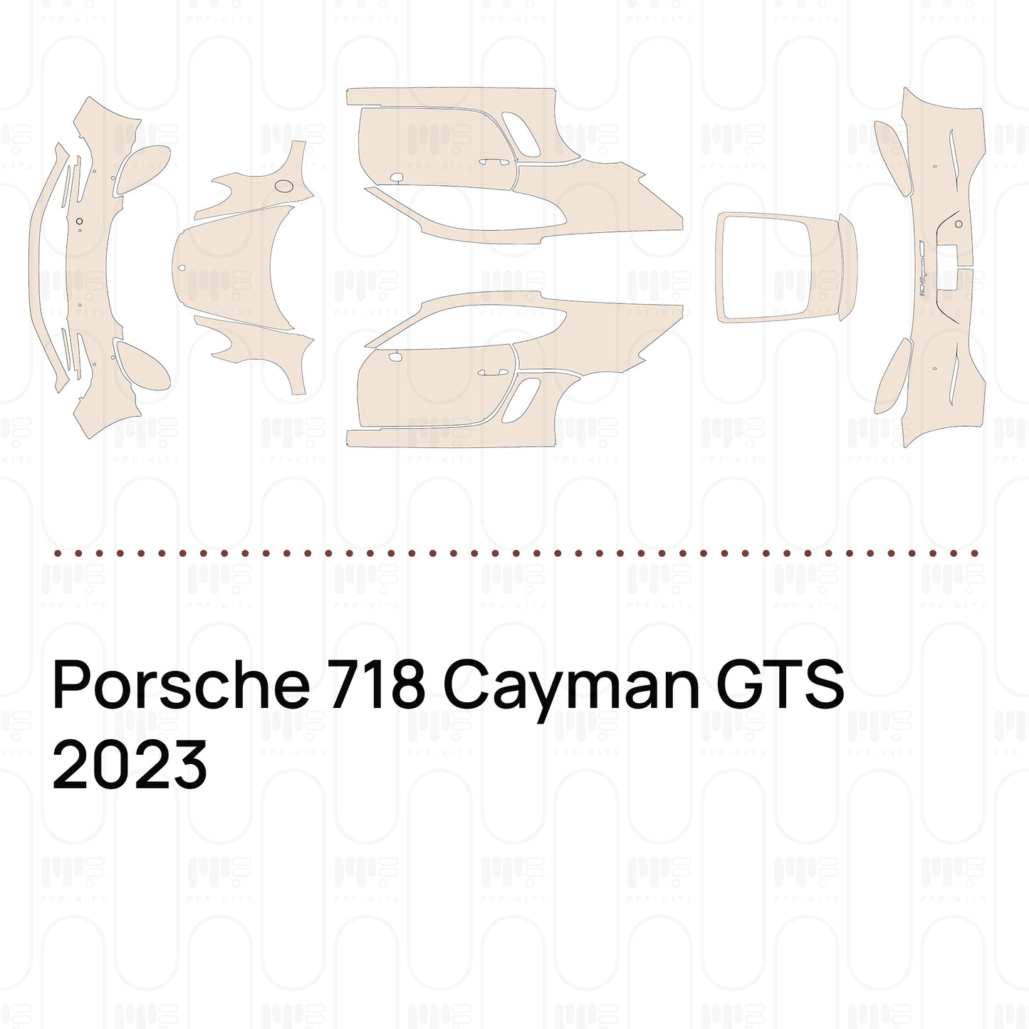 Pre-Cut PPF Porsche 718 Cayman GTS 2023