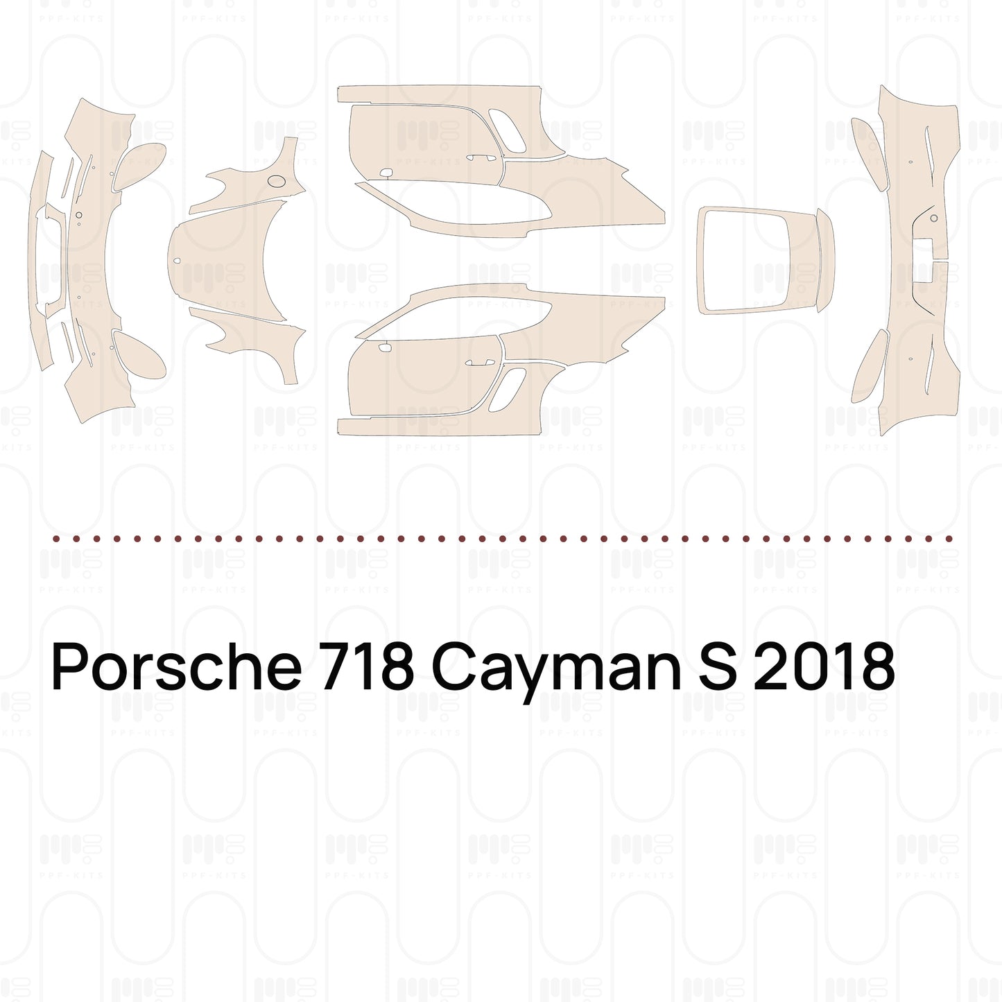 PPF precortado Porsche 718 Cayman S 2018