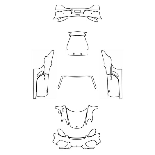 Pre-Cut PPF Porsche 718 Spyder 2020 - PPF-Kits