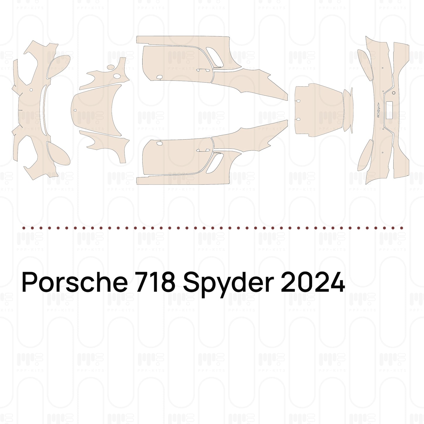 Pre-Cut PPF Porsche 718 Spyder 2024