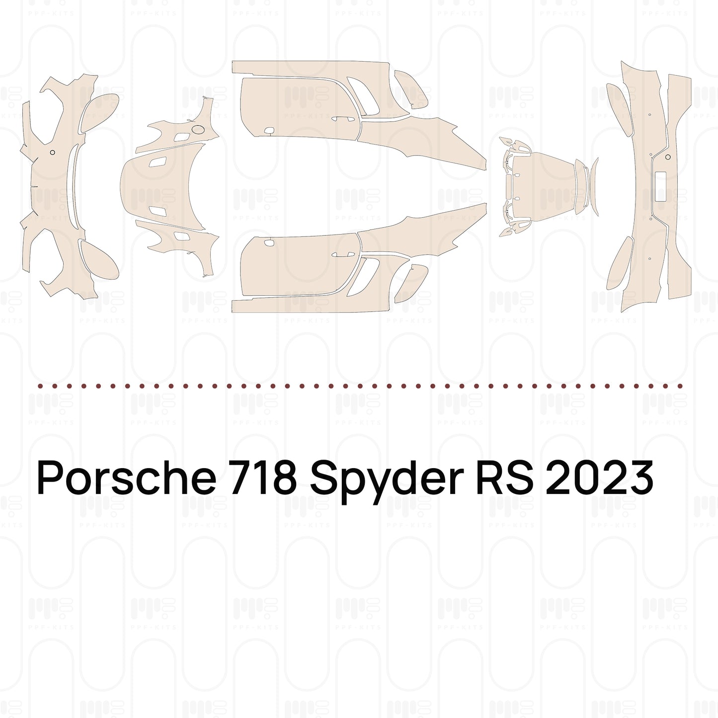 Pre-Cut PPF Porsche 718 Spyder RS 2023