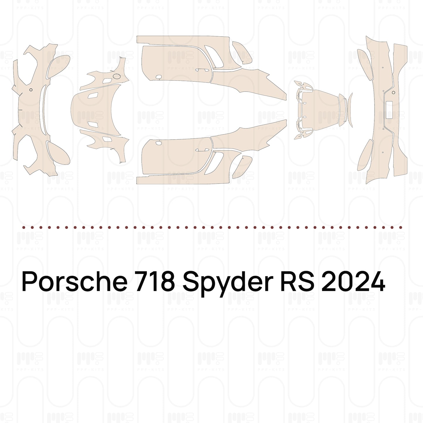 Pre-Cut PPF Porsche 718 Spyder RS 2024