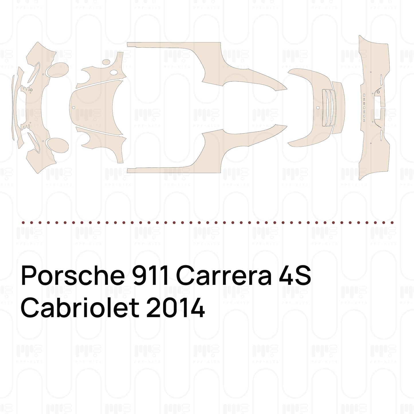 PPF precortado Porsche 911 Carrera 4S Cabriolet 2014
