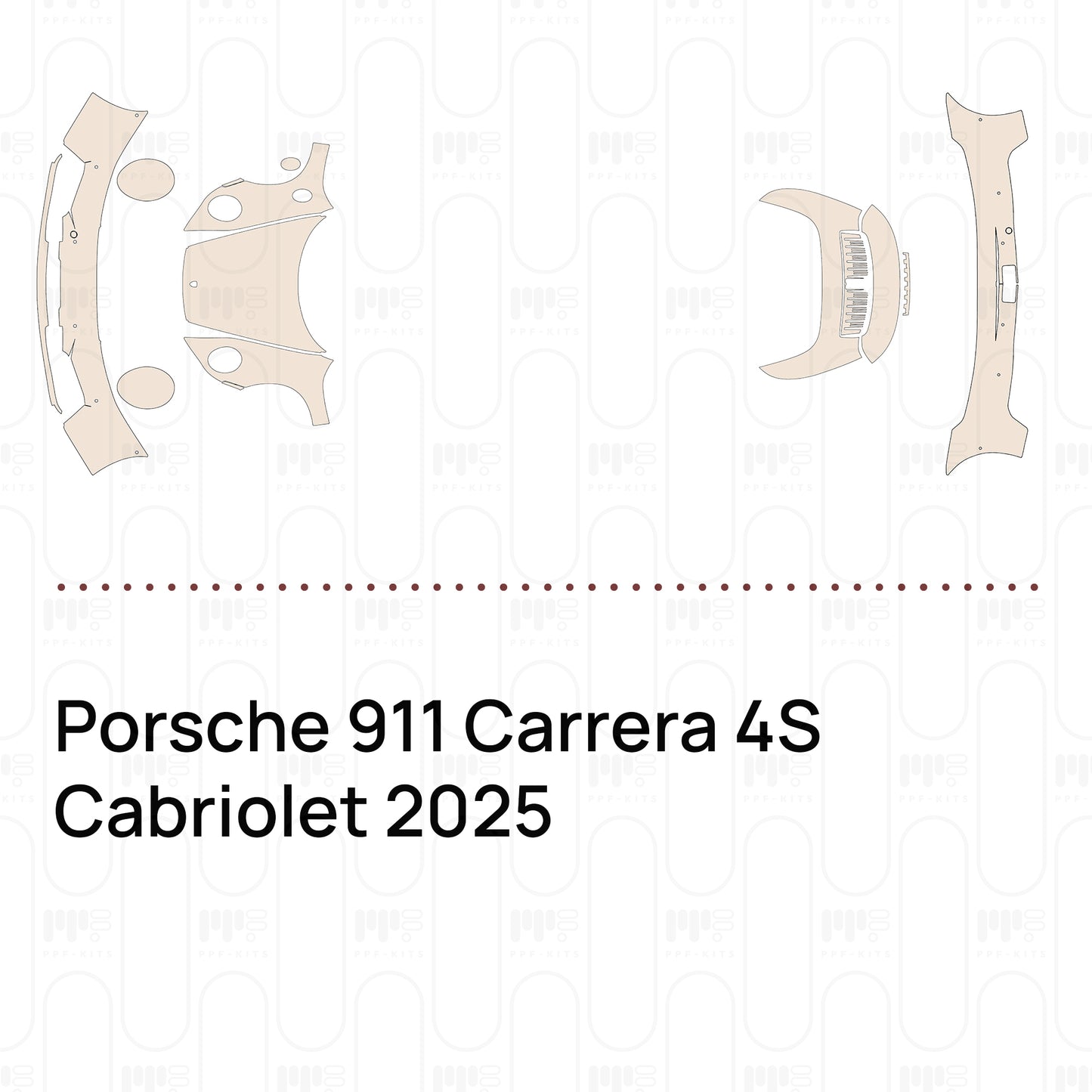Pre-Cut PPF Porsche 911 Carrera 4S Cabriolet 2025