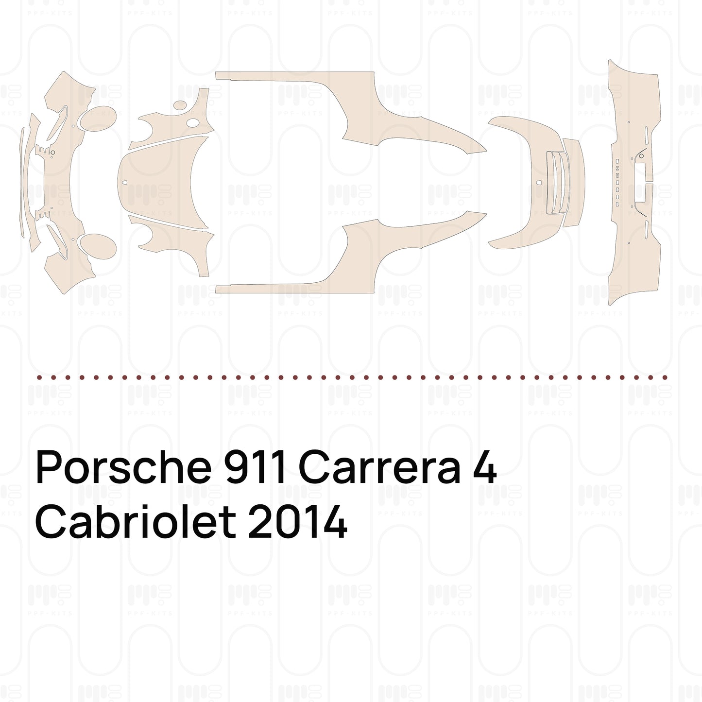 Pre-Cut PPF Porsche 911 Carrera 4 Cabriolet 2014