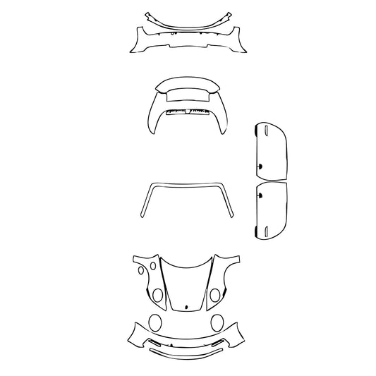 Pre-Cut PPF Porsche 911 Carrera 4 Cabriolet 2021 - PPF-Kits