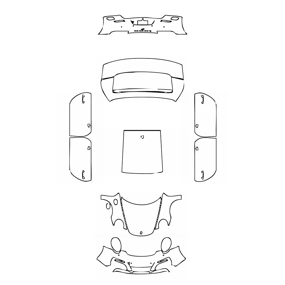 Pre-Cut PPF Porsche 911 Carrera 4 Coupe 2018 - PPF-Kits