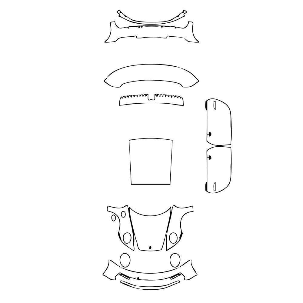 Pre-Cut PPF Porsche 911 Carrera 4 Coupe 2020 - PPF-Kits
