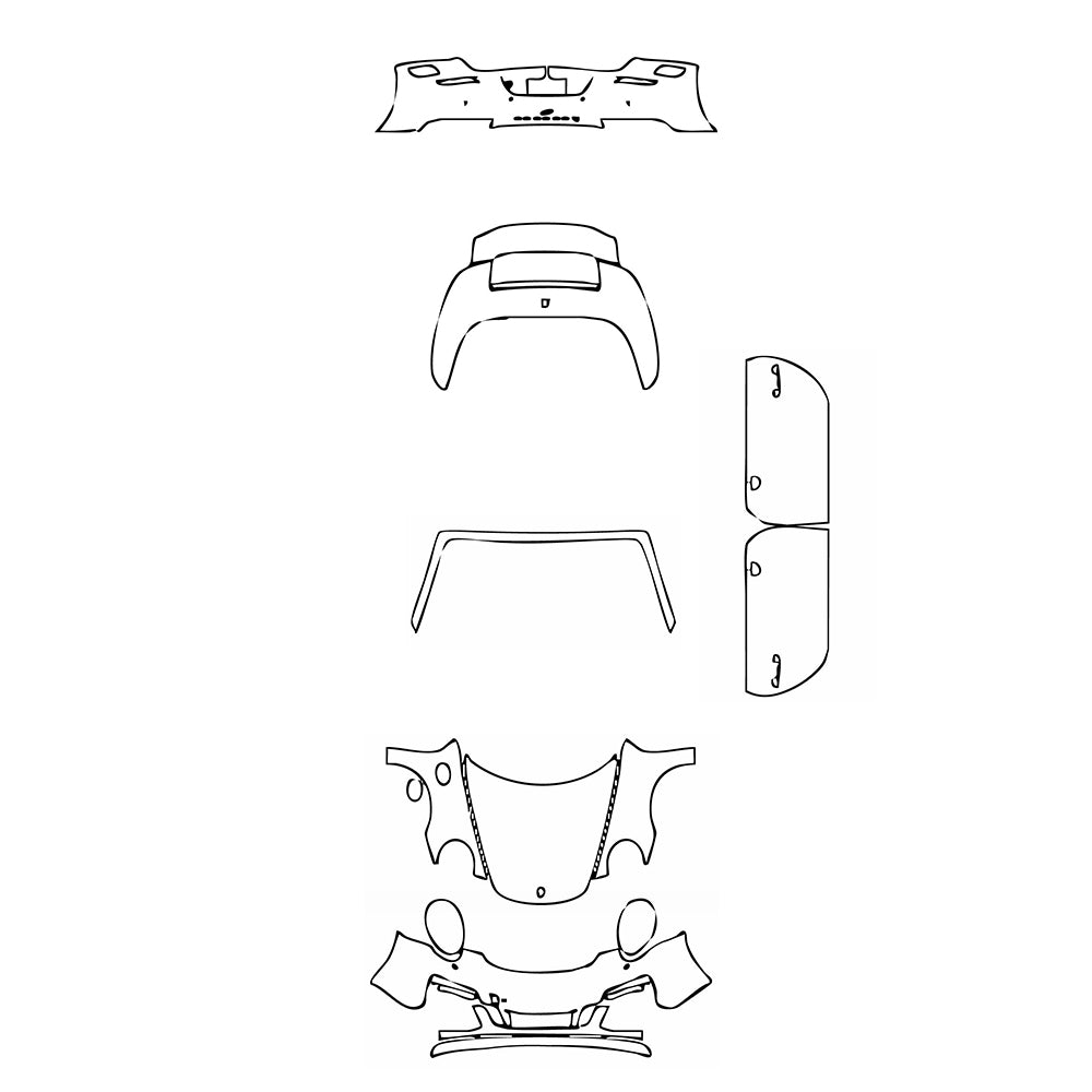 Pre-Cut PPF Porsche 911 Carrera 4 GTS Cabriolet 2018 - PPF-Kits