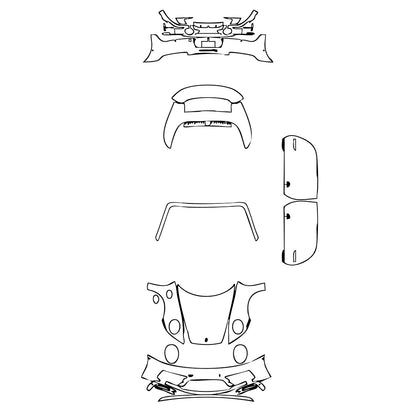 Pre-Cut PPF Porsche 911 Carrera 4 GTS Cabriolet 2021 - PPF-Kits