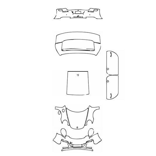 Pre-Cut PPF Porsche 911 Carrera 4 GTS Coupe 2018 - PPF-Kits