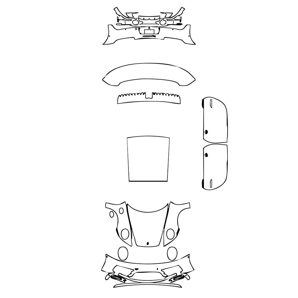Pre-Cut PPF Porsche 911 Carrera 4 GTS Coupe 2021 - PPF-Kits