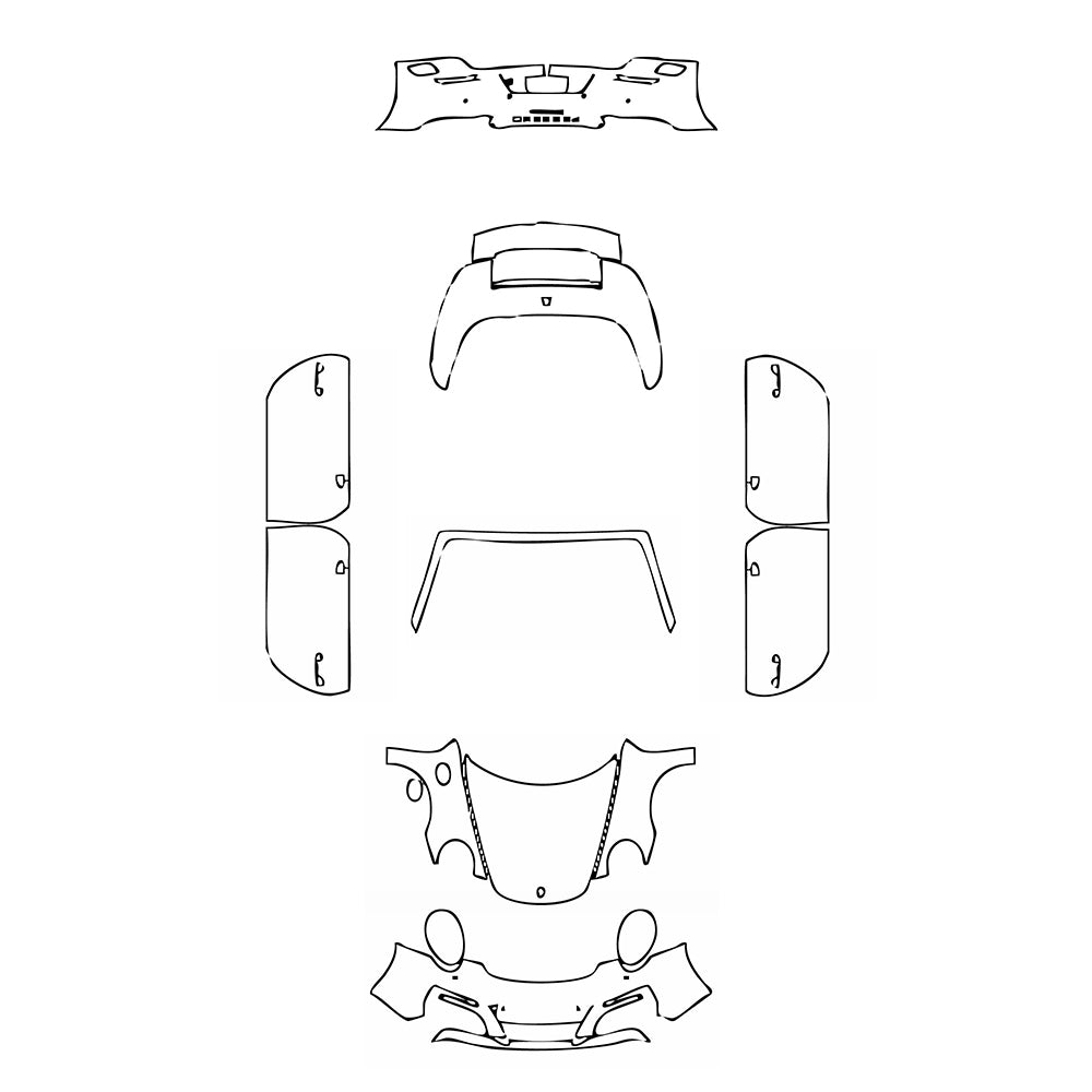 Pre-Cut PPF Porsche 911 Carrera Cabriolet 2017 - PPF-Kits