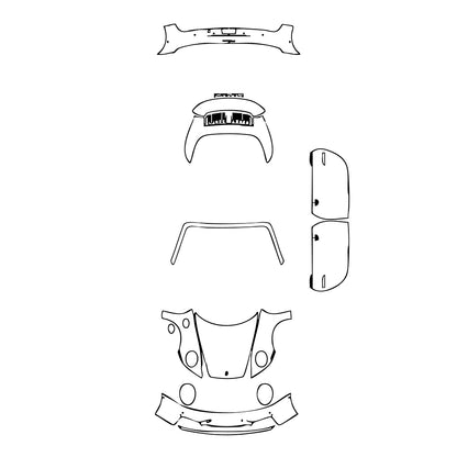 Pre-Cut PPF Porsche 911 Carrera Cabriolet 2025 - PPF-Kits