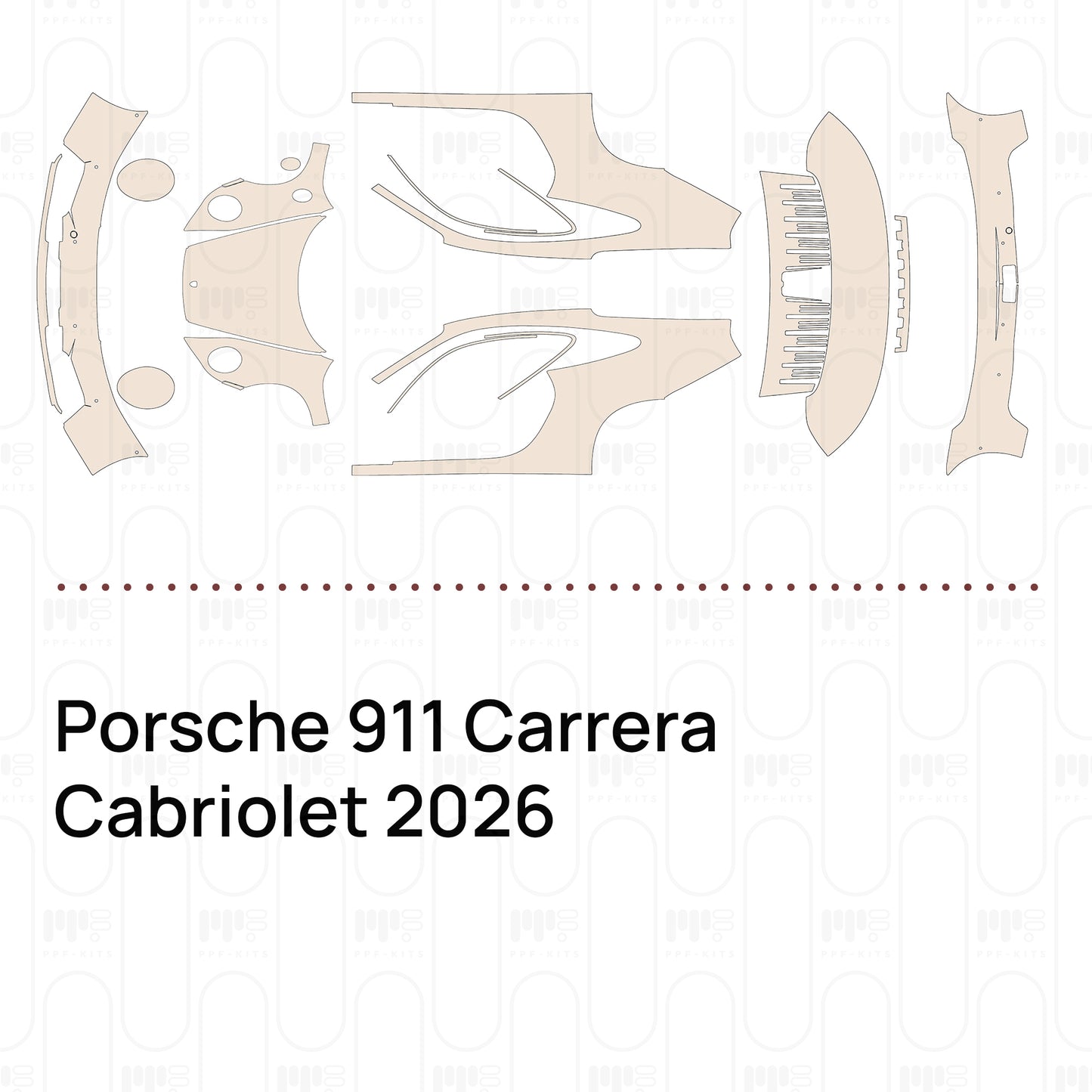 Pre-Cut PPF Porsche 911 Carrera Cabriolet 2026