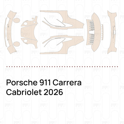 Pre-Cut PPF Porsche 911 Carrera Cabriolet 2026