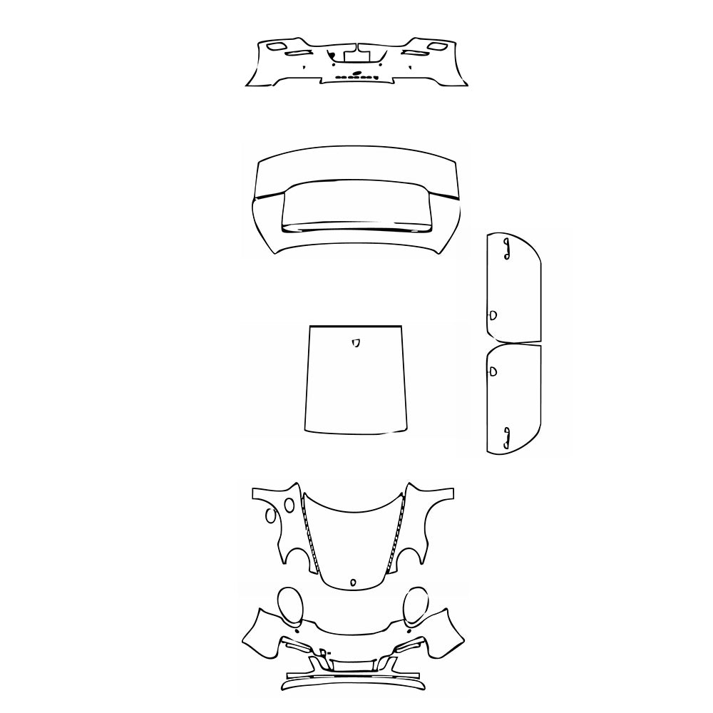 Pre-Cut PPF Porsche 911 Carrera GTS Coupe 2018 - PPF-Kits
