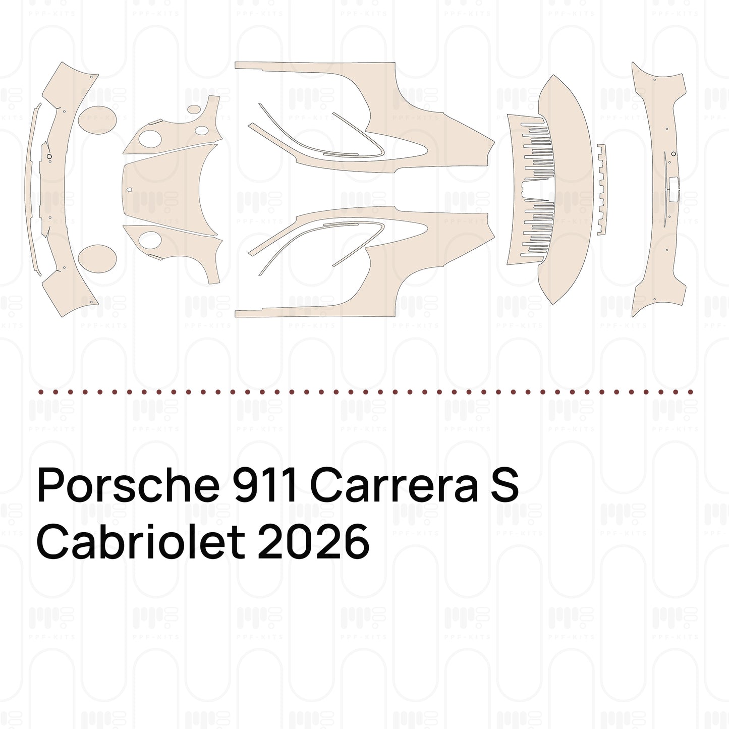 Pre-Cut PPF Porsche 911 Carrera S Cabriolet 2026